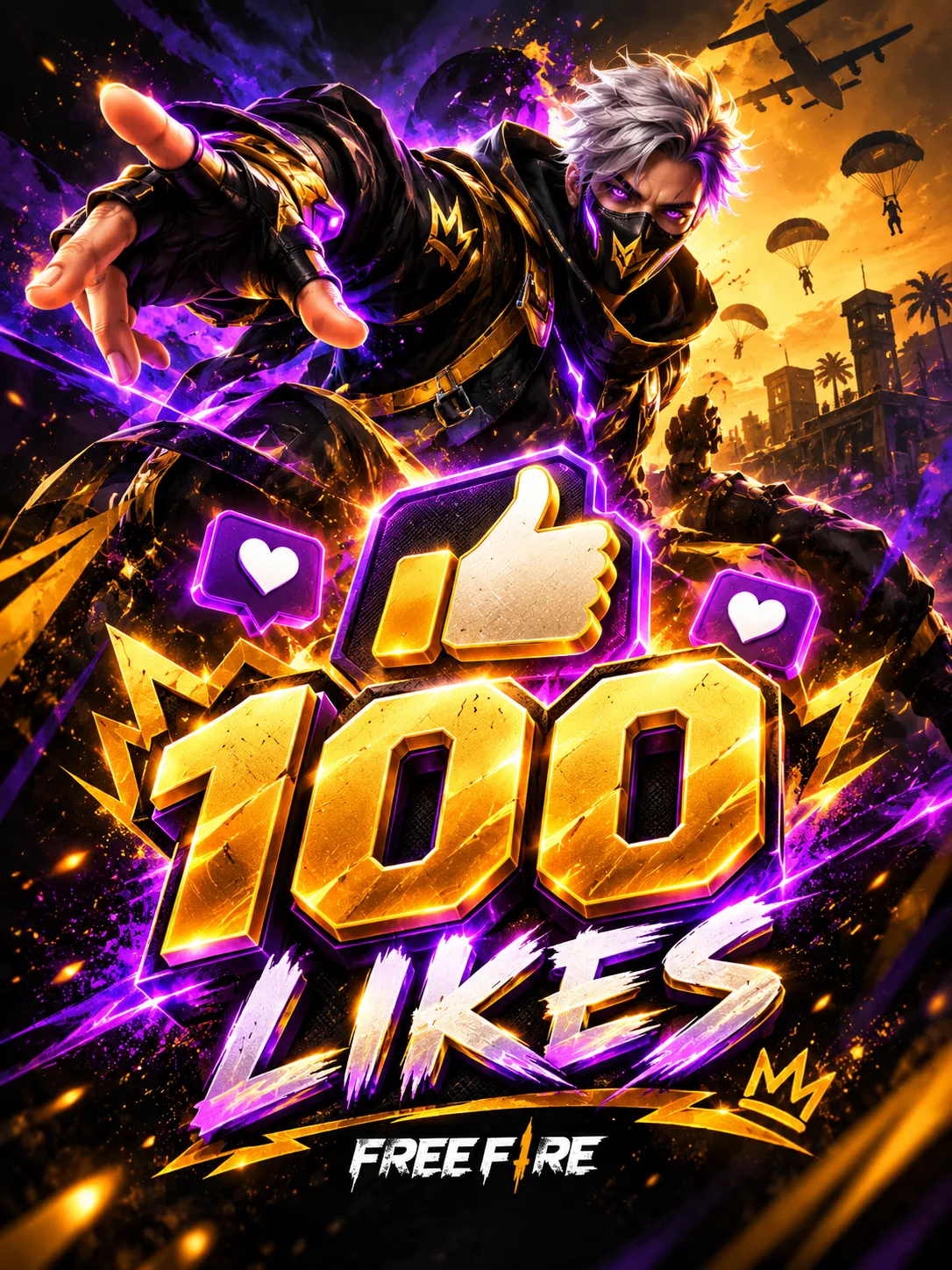 100 Likes Free Fire